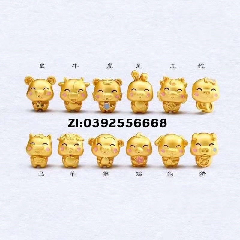 Charm bạc 12 con giáp mẫu mới 2021