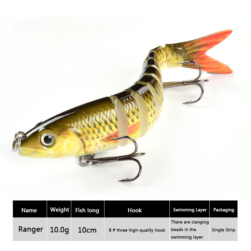 1pcs Fishing Lure Jointed Sinking Wobbler For Pike Swimbait