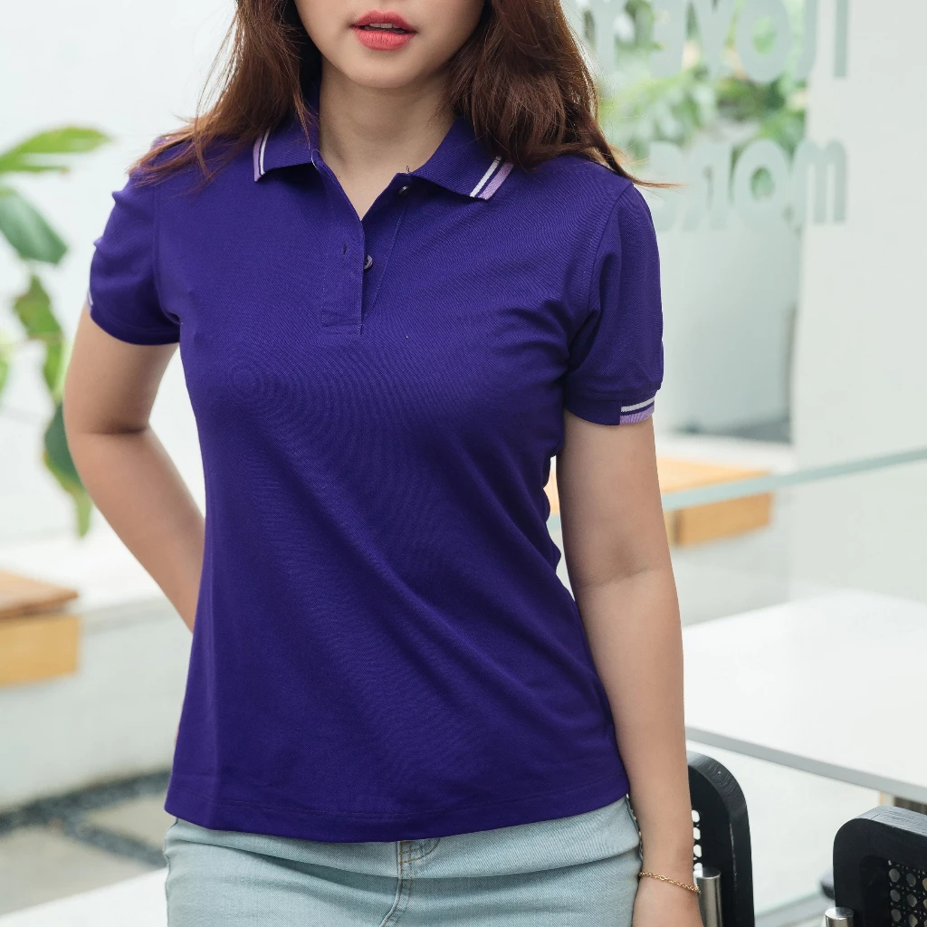 Áo Polo Nữ Poligan Nhập Khẩu thá¡ Lan (VIOLET/PURPLE)