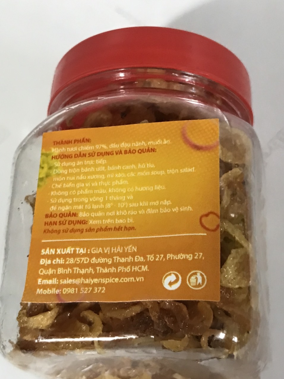 Hành Phi hành Bắc ăn liền 50g Hải Yến