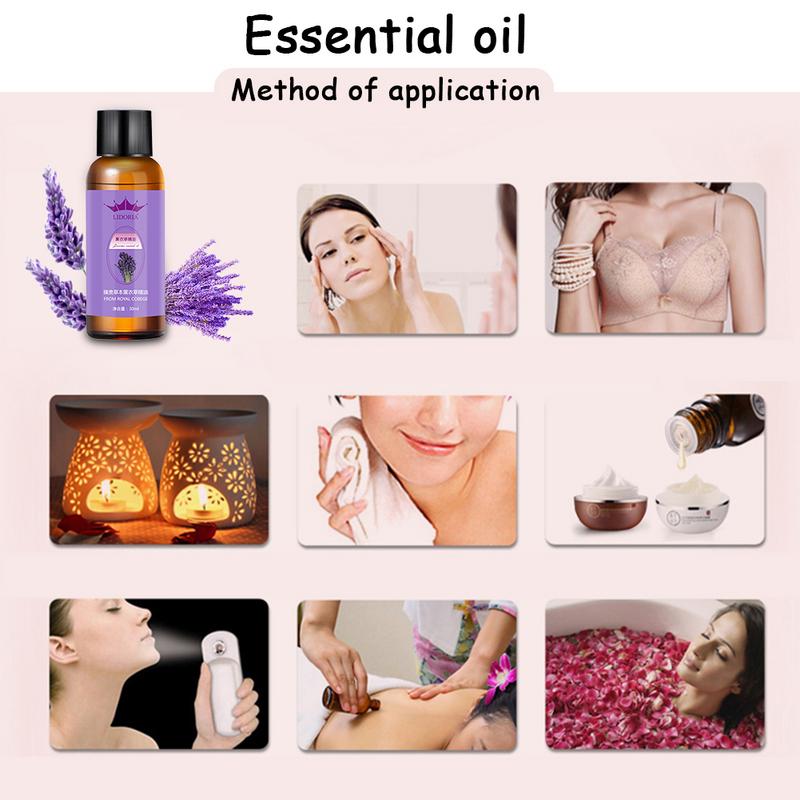 30ml Plant Essential Oils Aromatherapy Lavender Essence Oil Natural Relax Massage Oils. 