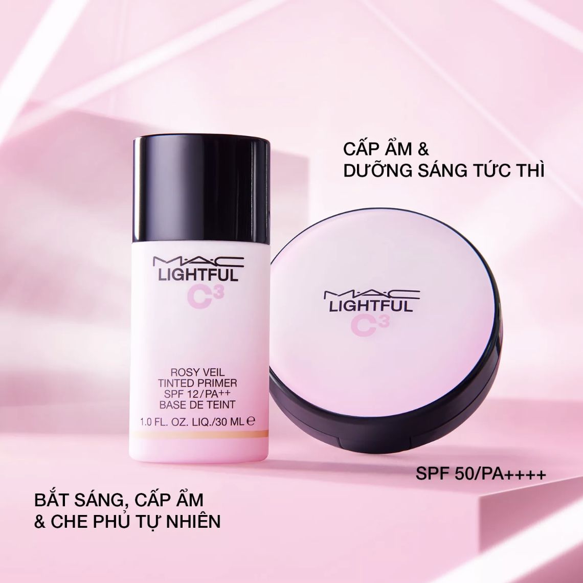 Phấn nước MAC Lightful C3 Quick Finish Cushion Compact SPF 50/Pa++++ 12g