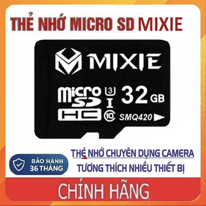 Xả hàng thẻ nhớ chính hãng mixie 128gb 64gb 32gb chuyên dùng cho camera và - ảnh sản phẩm 4