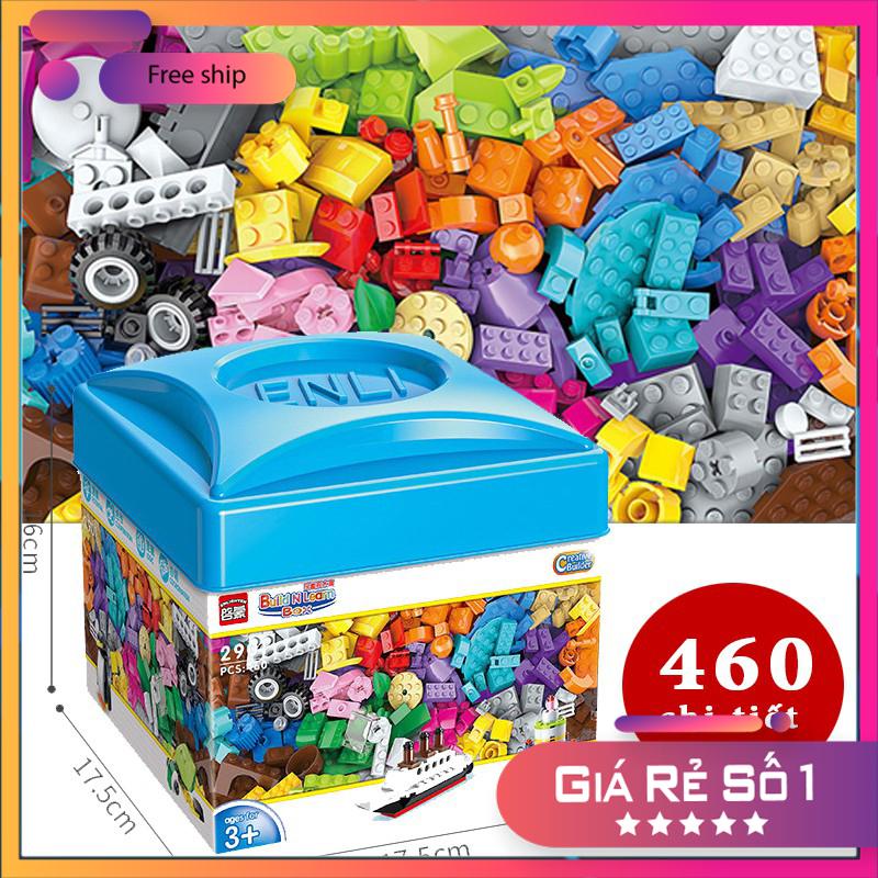 Bộ lego 460 chi tiết - bộ đồ chơi ghép hình 460 mảnh ghép cao cấp - đồ chơi trẻ em