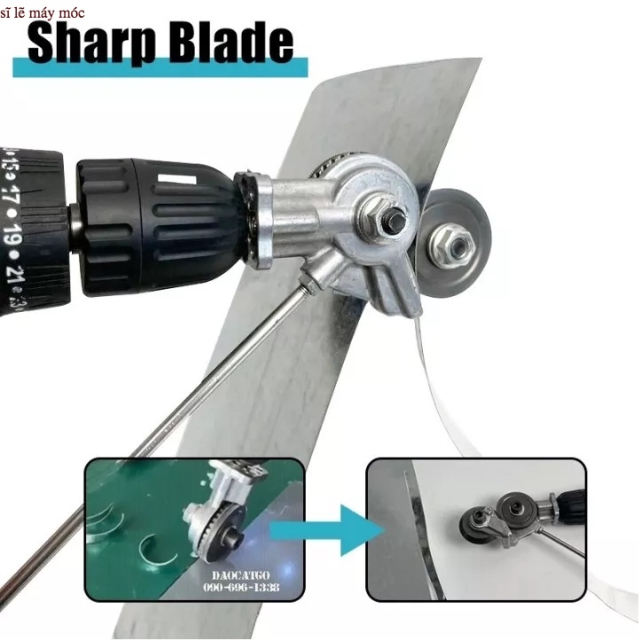 Đầu cắt tôn, cắt tôn sóng, thép và inox..Lưỡi cắt tôn gắn máy khoan. đầu cắt tôn gắn máy khoan CAO CẤP sỉ lẽ máy móc