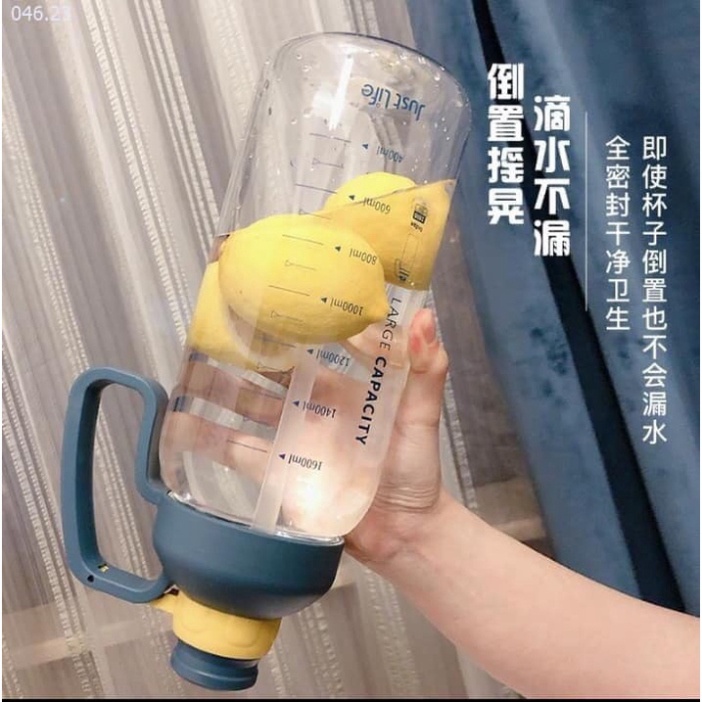 Bình nước siêu bự 1800ml siêu tiện lợi