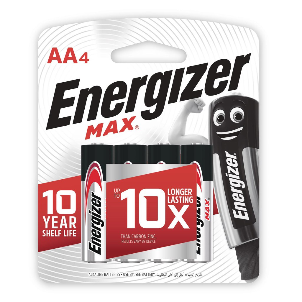 Energizer Max E91 Bp4 Aa Batteries - Pack of 4