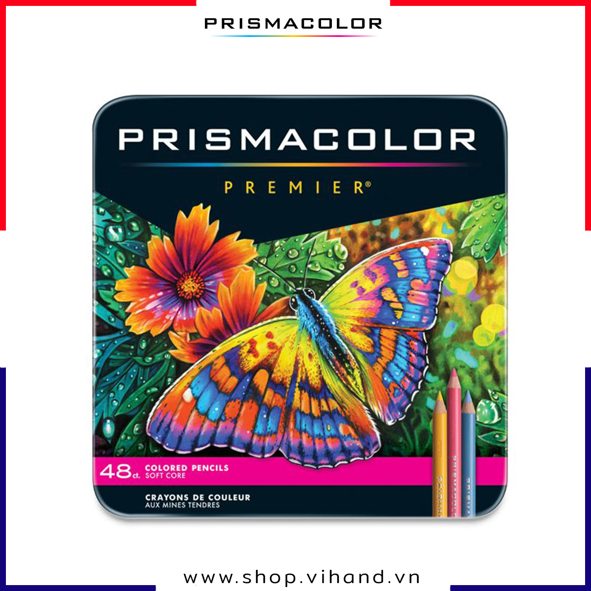 Bộ bút chì màu hạng họa sĩ Prismacolor Premier Soft Core - 48 Màu