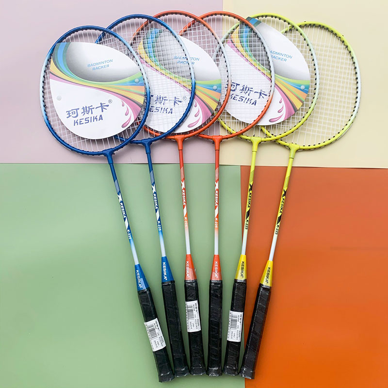 【CAMPOUT】Badminton racket double racket durable adult student professional training racket set