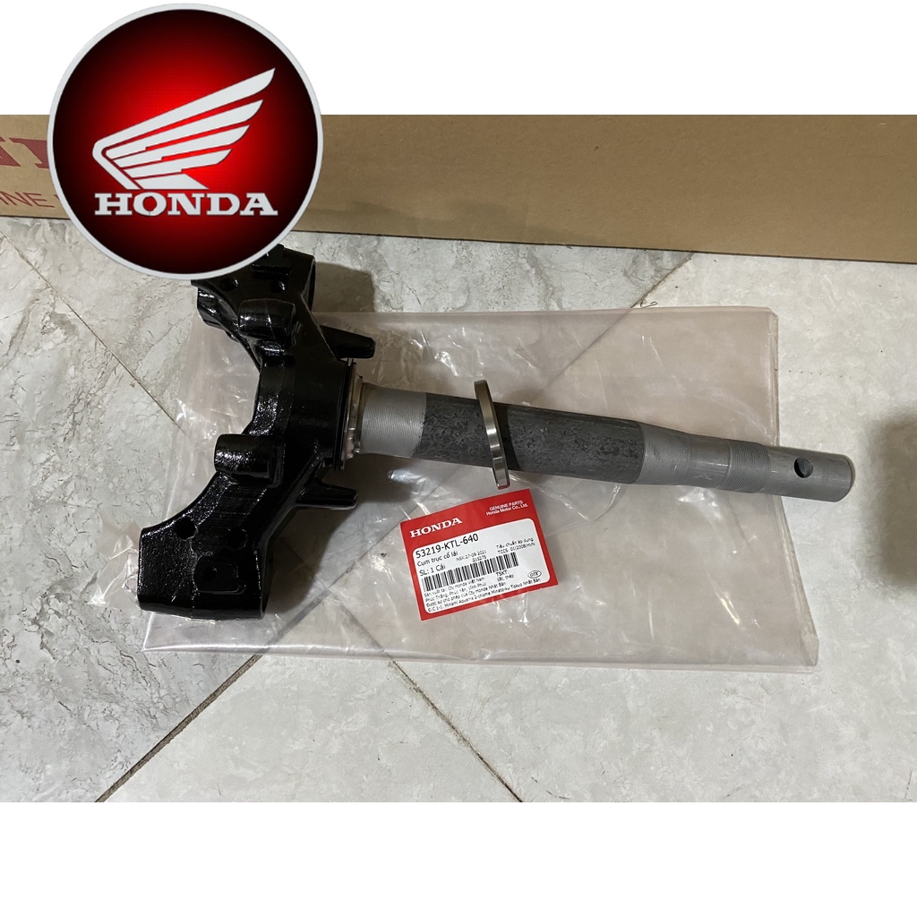 Cụm trục cổ lái, chảng ba Wave RS phanh đĩa (53219KTL640)