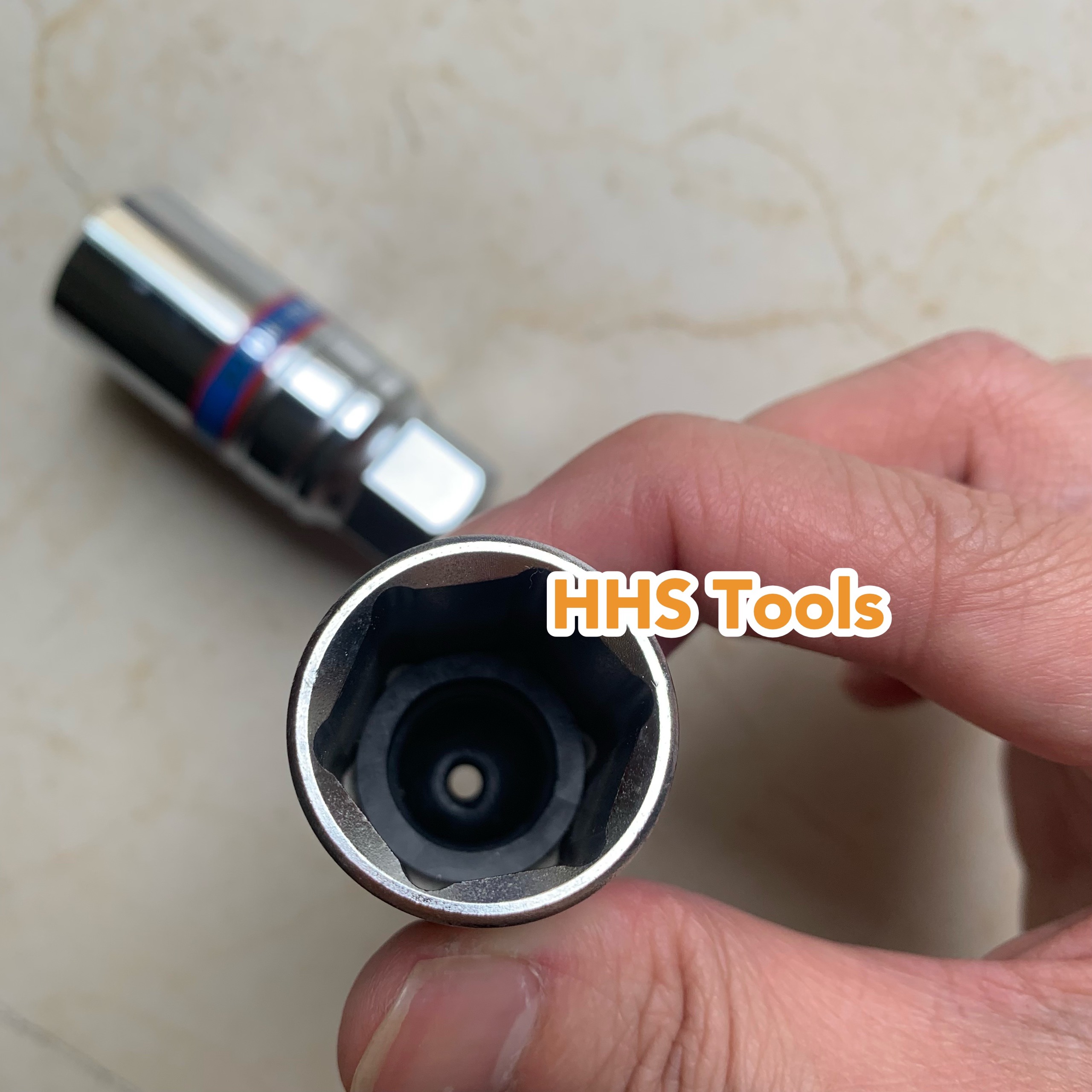 Tube open spark plug kingtony 3/8 have Ron rubber (16mm/20.8mm)