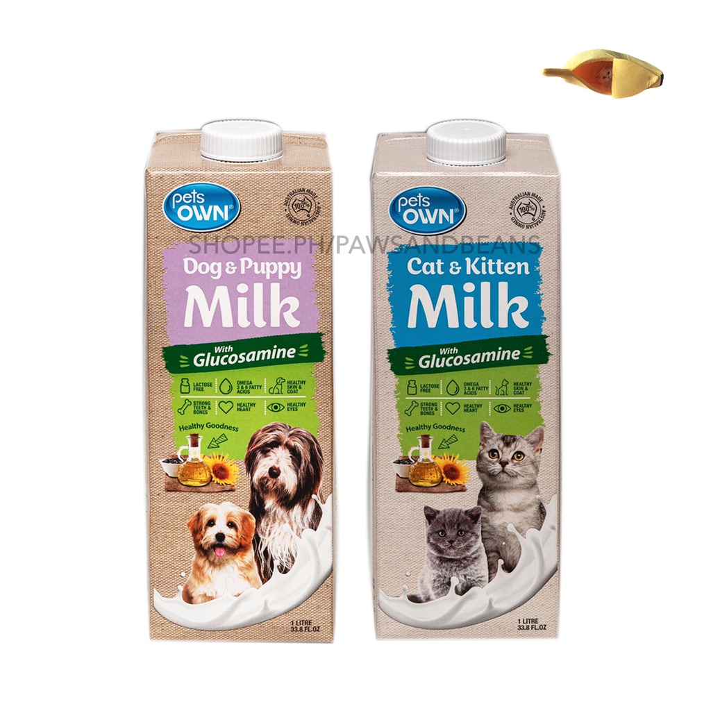 Pets Own Pet Milk Cat and Kitten Milk Dog and Puppy Milk 1L PetsOwn Pet