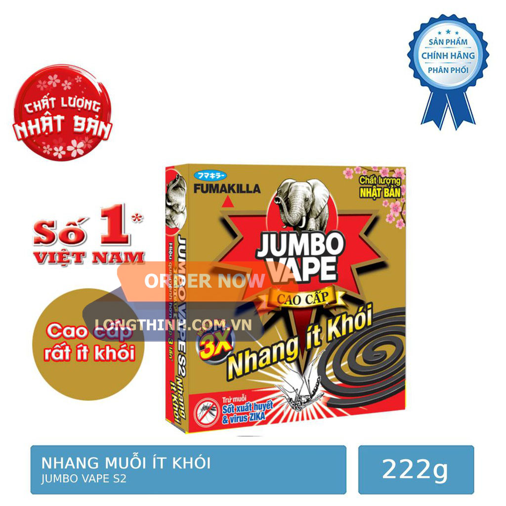 [HCM]Lốc 5 hộp nhang Muỗi Jumbo Vape S2 It Khói