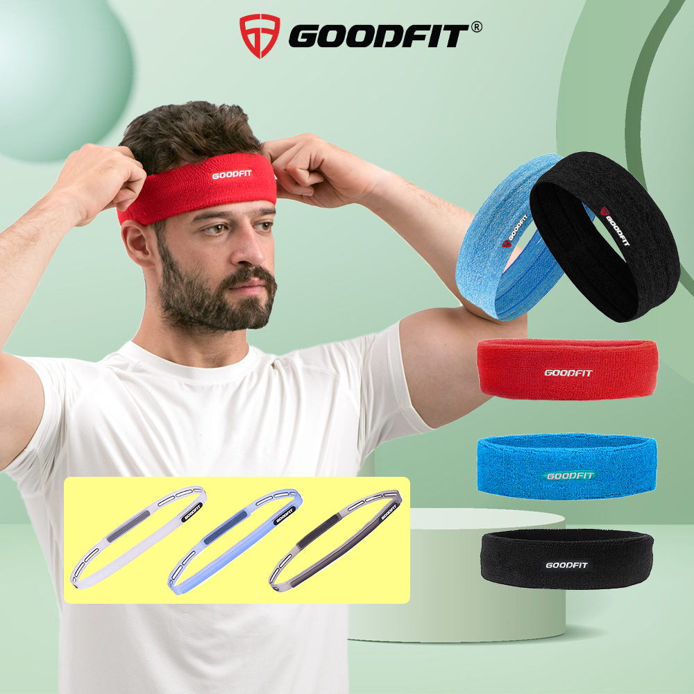 Băng đô thể thao headband goodfit co giãn 4 chiều, thấm hút mồ hôi