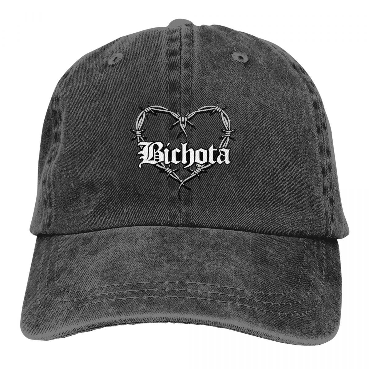 【Hengli jewelry story】Karol G Bichota Heart Trucker Hats Stuff Retro Washed Rapper Baseball Cap For Men. 