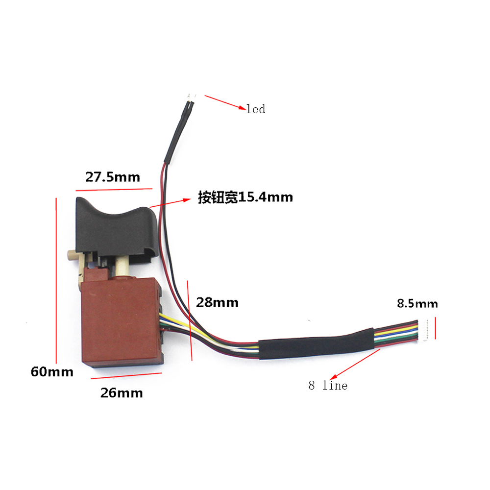 Power Tool Angle Grinder Switch Brushless Electric Wrench Drive Control Board Speed Adjust Switch for 2106 Wrench Accessories