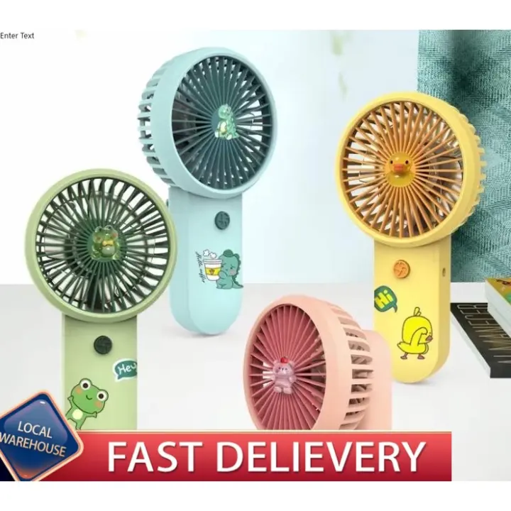 Rechargeable Cute Animals Handheld Portable Fan for Kids