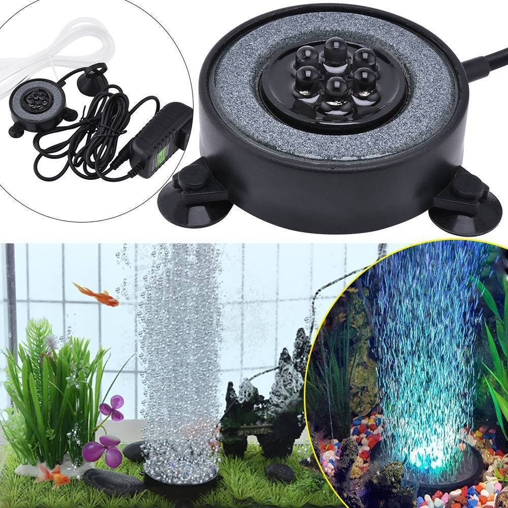 aquarium round led air bubble light