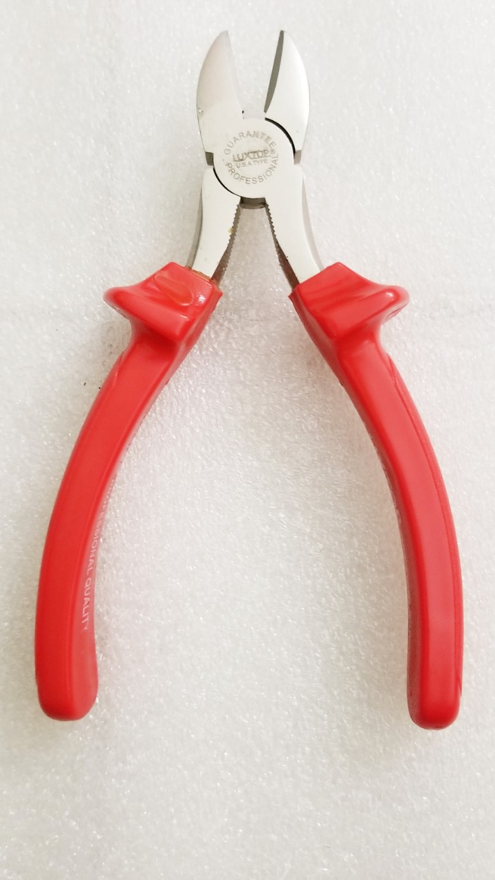 Kìm cắt LUXTOP -  tay màu đỏ cắt 6/150mm