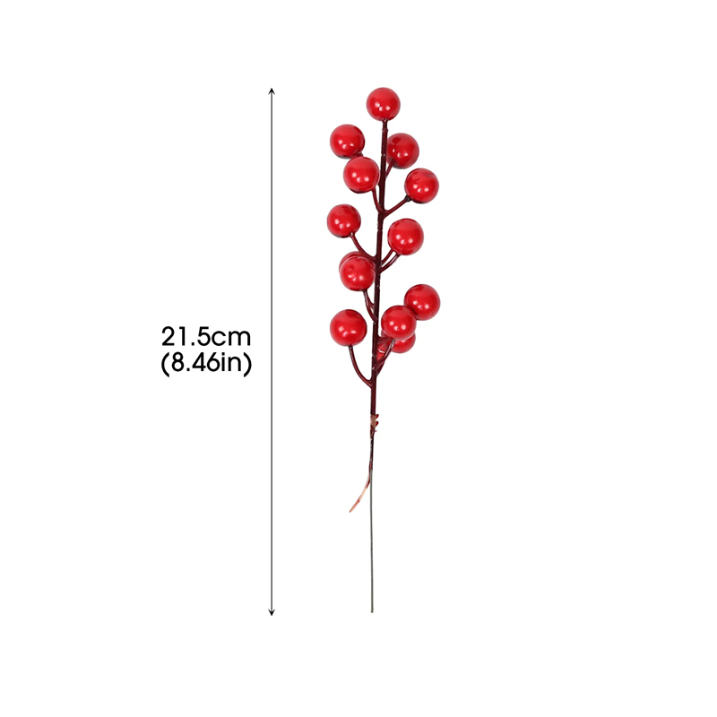 1Pcs Christmas Berry Stems Berry Picks Artificial Christmas Picks Christmas Tree Picks and Sprays Holly Berries Branches for Christmas Decorations Festival Holiday