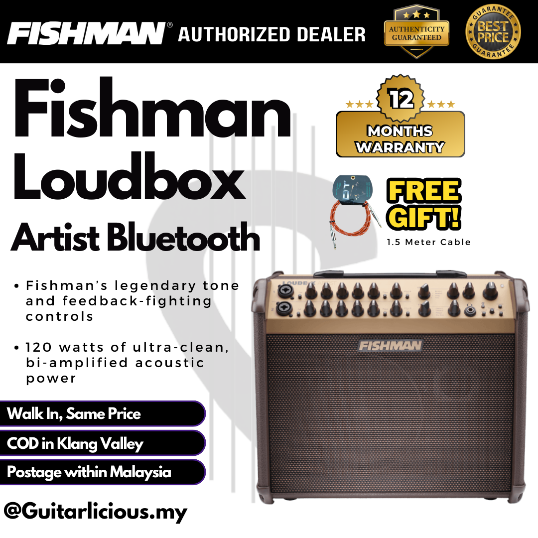Fishman Loudbox Artist Bluetooth 120W Acoustic Guitar Amplifier