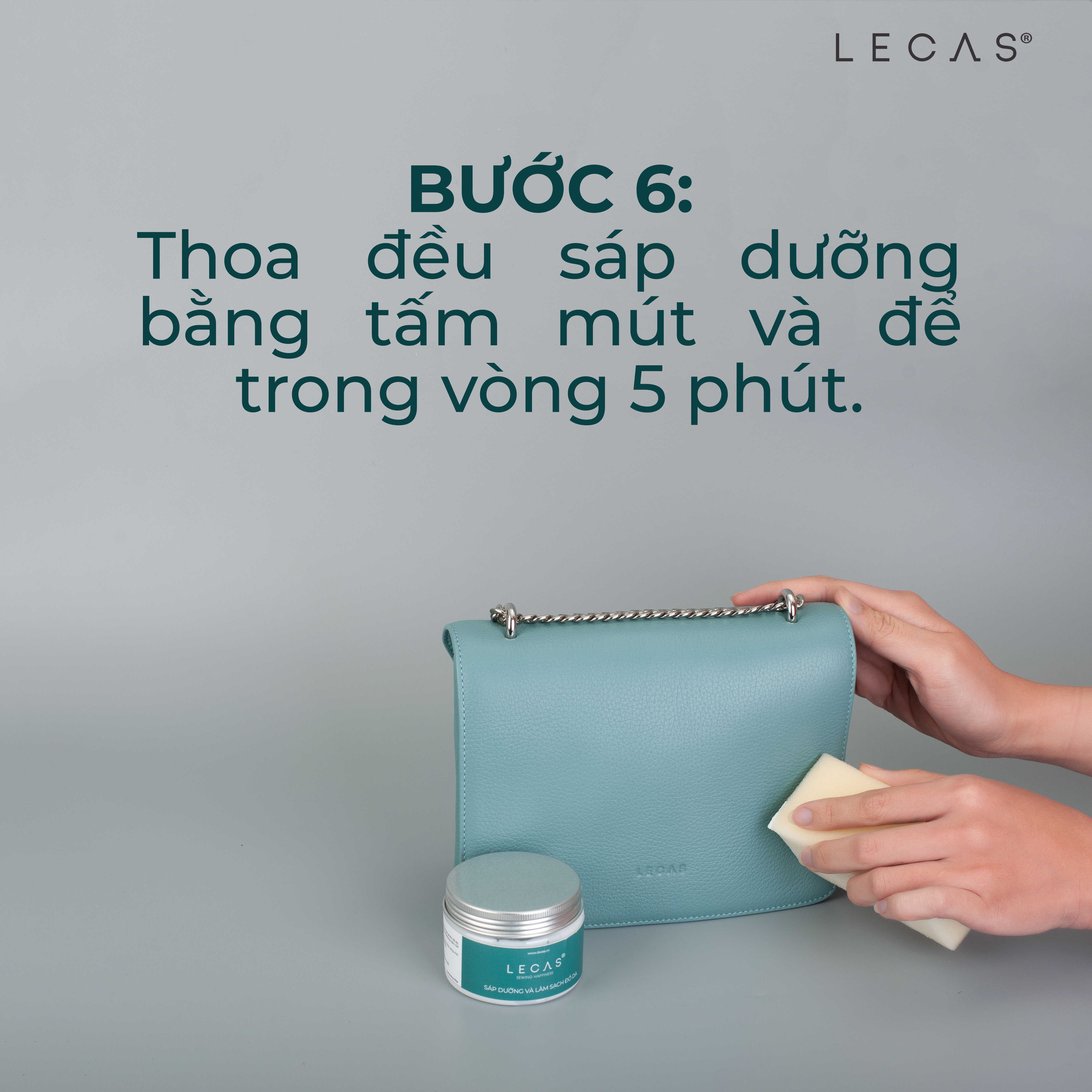 Sáp Dưỡng Và Làm Sạch Các Sản Phẩm Đồ Da LECAS