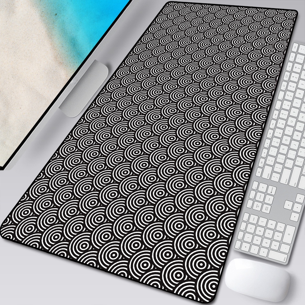 Abstract Pattern Texture Art Large Size Mouse Pad Natural Rubber PC Computer Gaming Mousepad Desk Mat Locking Edge
