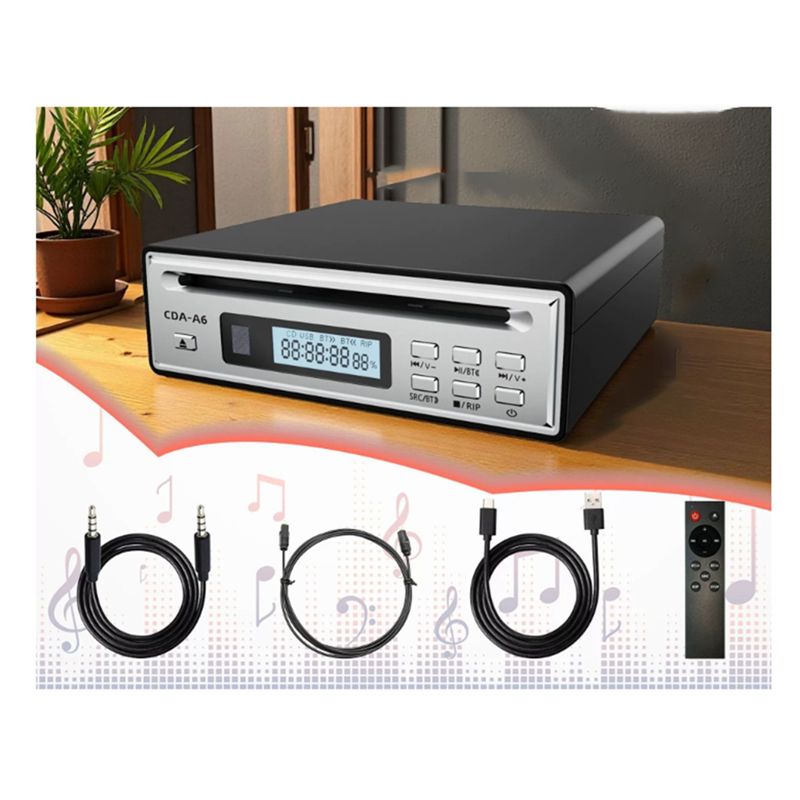 Hi-Fi CD Ripper Player Featuring One-Touch WAV Ripping Functionality ...