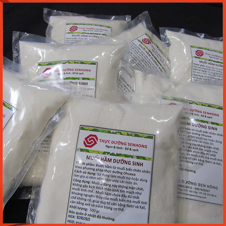 Muối biển hầm (500gr) - Thực dưỡng Sen Hồng