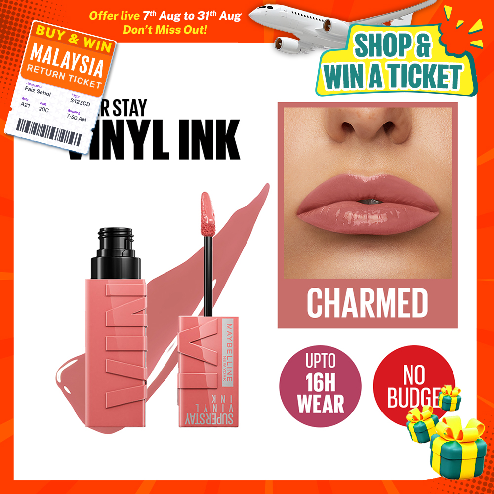 Maybelline's Superstay Vinyl Ink, 16-Hour No-Budge Liquid Lipcolor ...