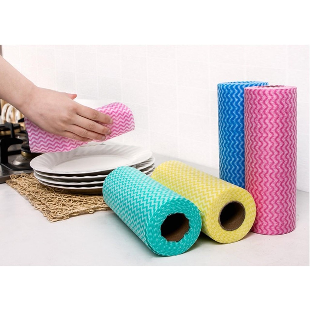 Cuộn 50 Khăn Lau Nhà Bếp(1 cuộn gồm 50 khăn)