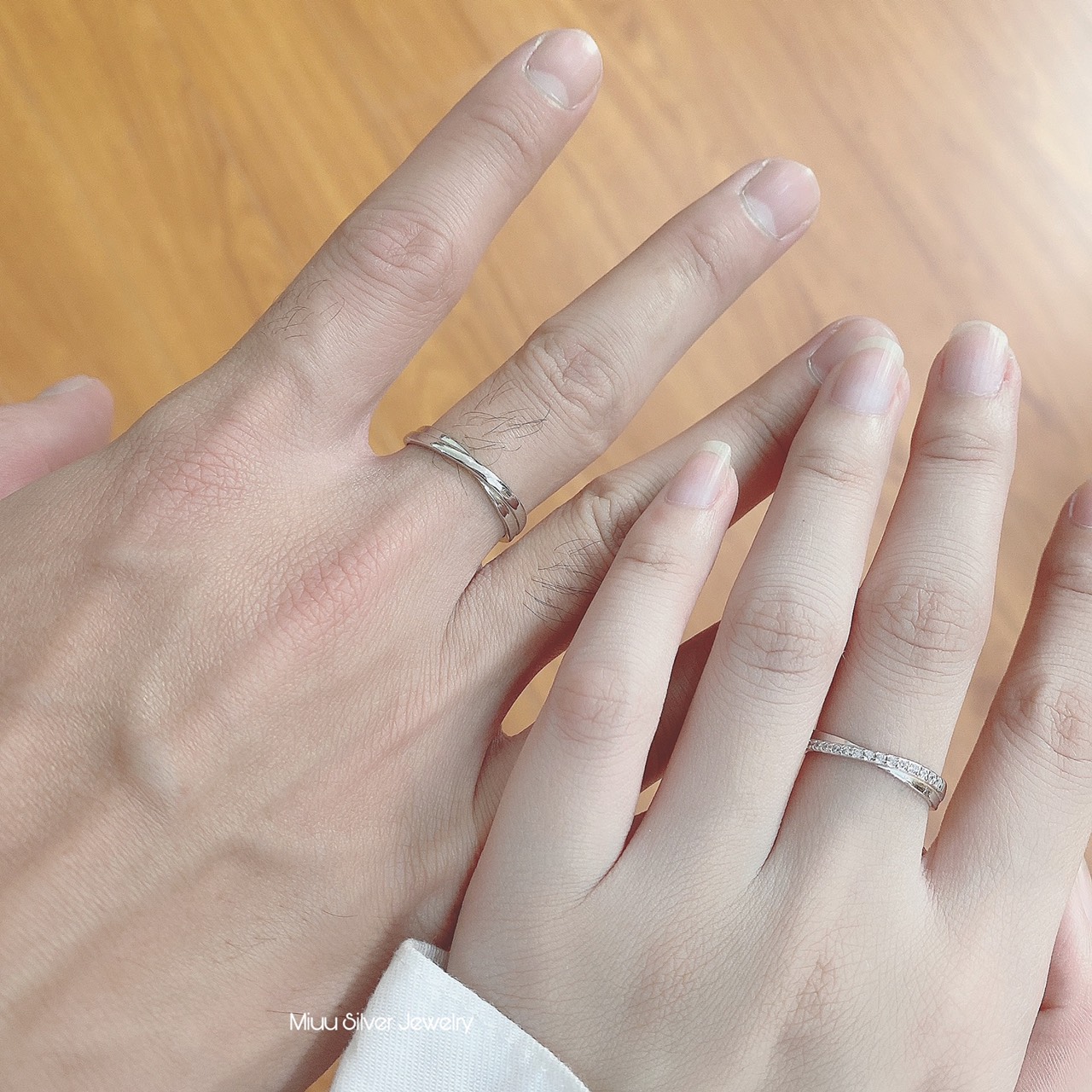 Nhẫn đôi bạc 925 Miuu Silver, nhẫn cặp nam nữ Infinity