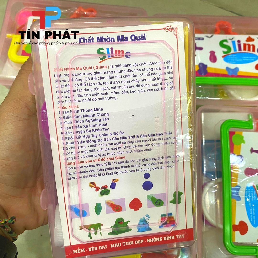 Bộ đồ chơi silme chất nhờn ma quát
