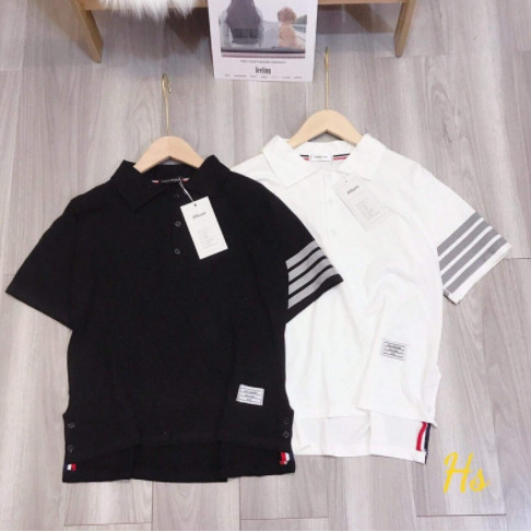 Áo polo cổ bẻ vạch tay HSU1