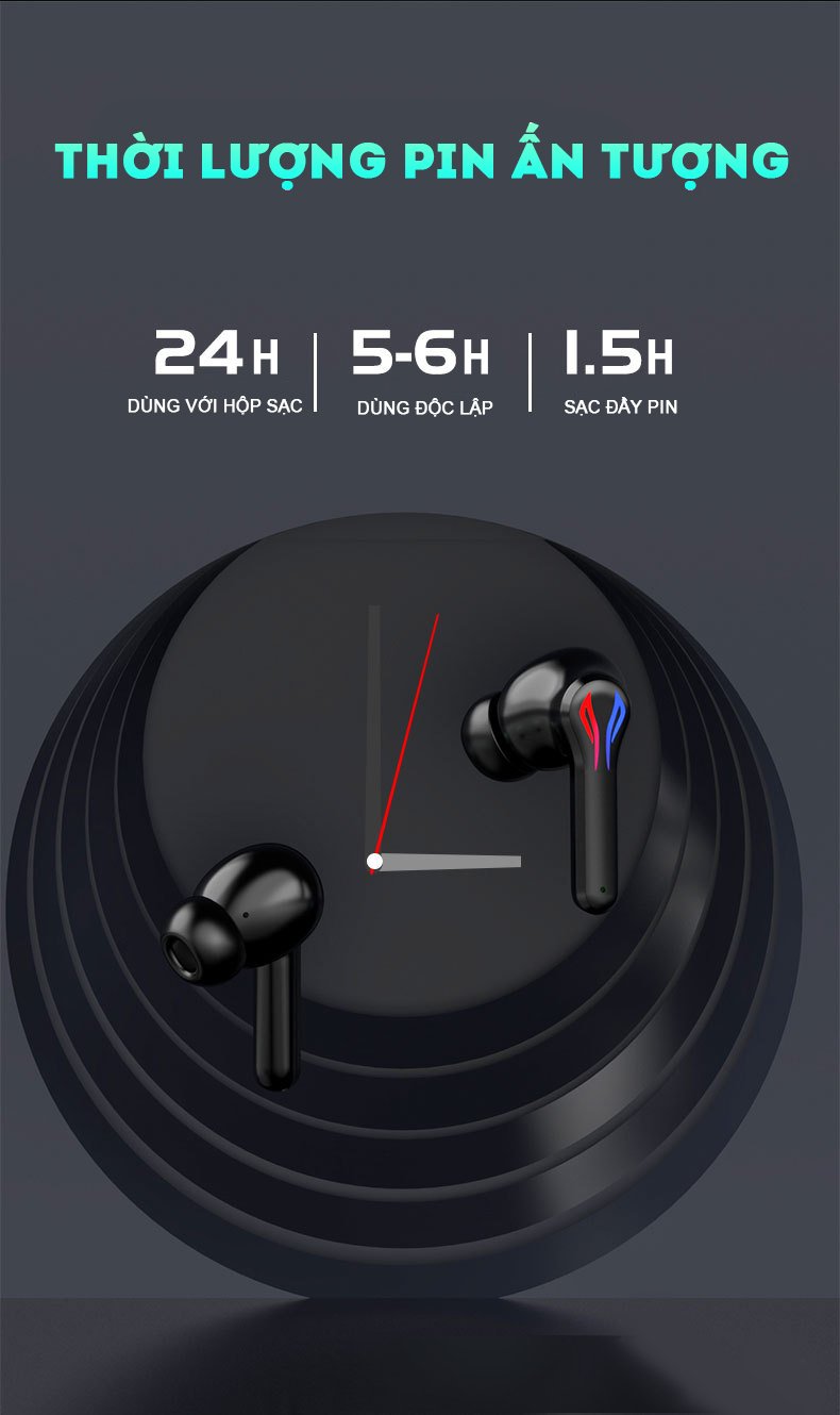 Tai nghe Bluetooth 5.3 Y28 tai phone không dây nghe nhạc thể thao chơi game nhét tai không độ trễ pin trâu đàm thoại 2 bên hỗ trợ mọi dòng máy