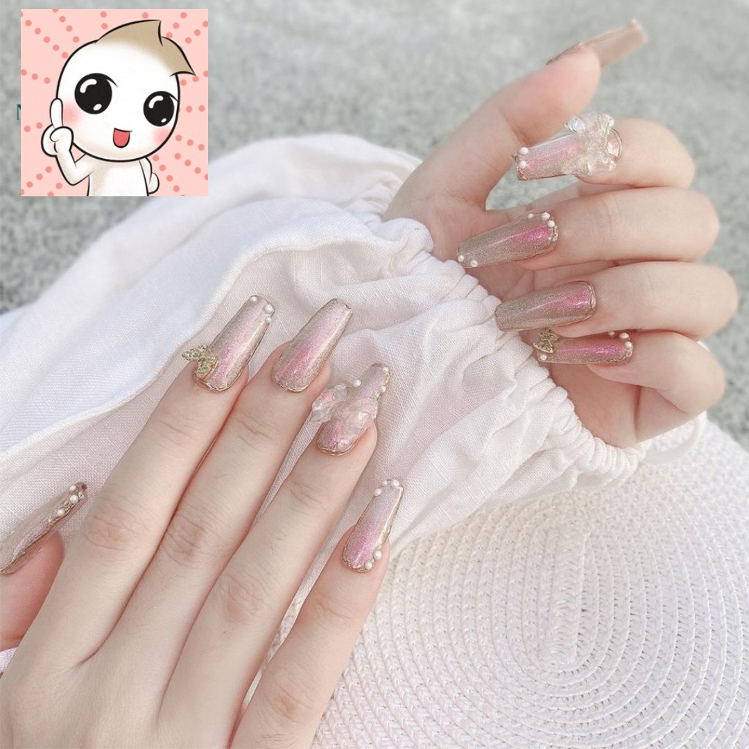 [HCM]Set 500 Móng Nối Tay form Hàn đủ size từ 0 đến 9