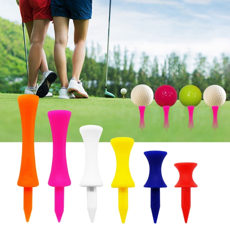 50 Pieces Golf-Tees Step Down Plastic Unbreakable Reusable Bulk Profession Height Control Castle Tees for Golf Practice