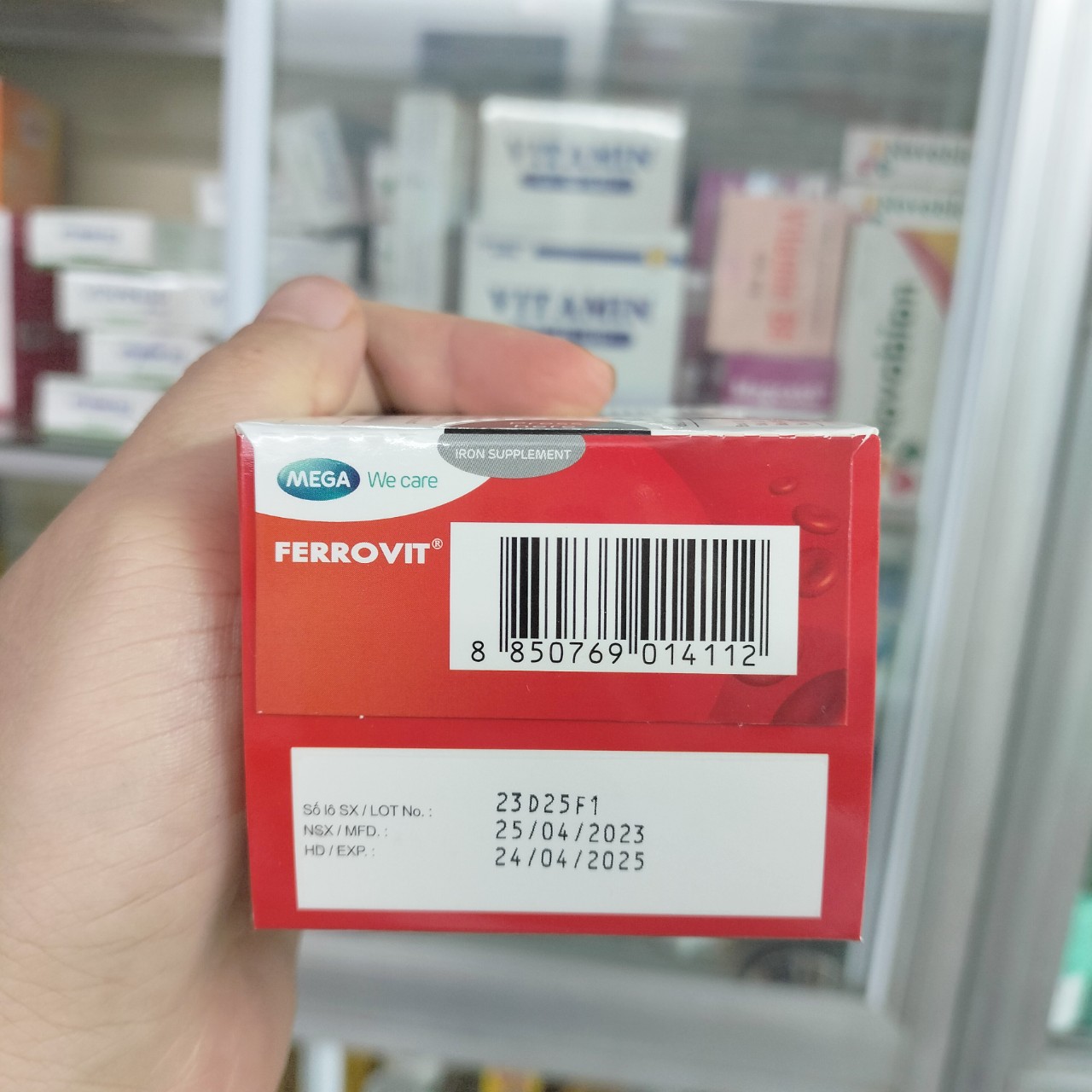 Ferrovit bổ sung sắt và axit folic, thiếu máu (5 vỉ x 10 viên)