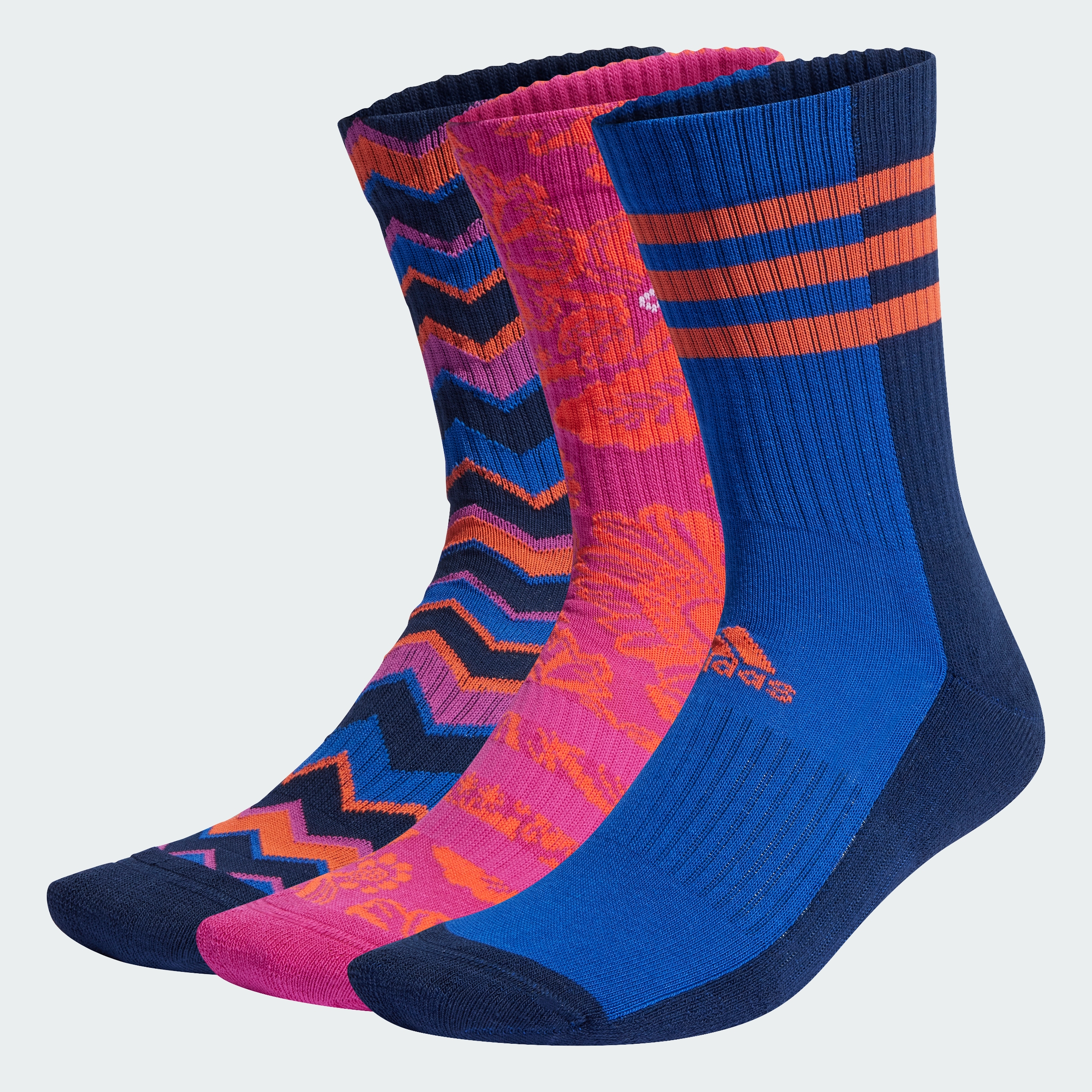 Adidas phong cách sống bộ 3 đôi tất cao cổ adidas x farm nữ nhiều màu ij5579