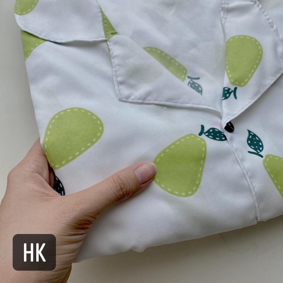 Bộ đồ ngủ nữ cộc tay, bộ pijama lụa xinh xắn