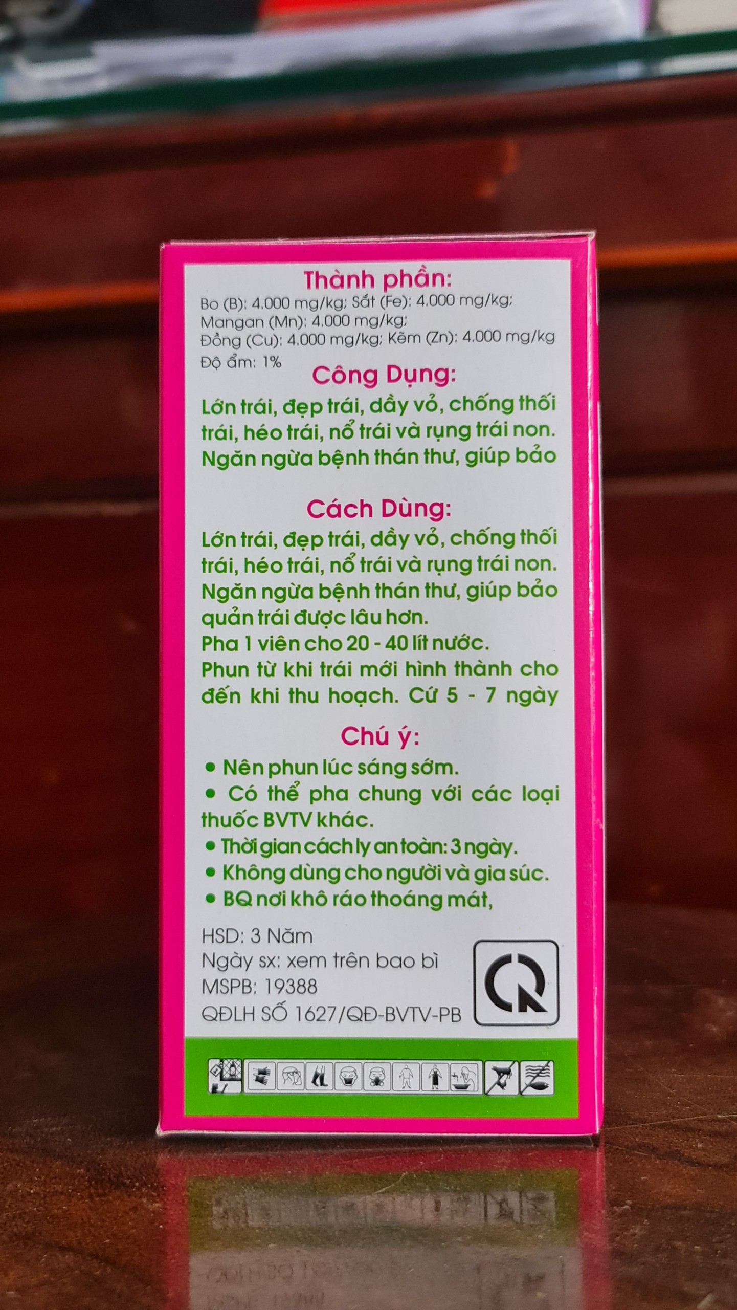Canxi + Bo - 10gr ( dạng viên sủi) màu xanh