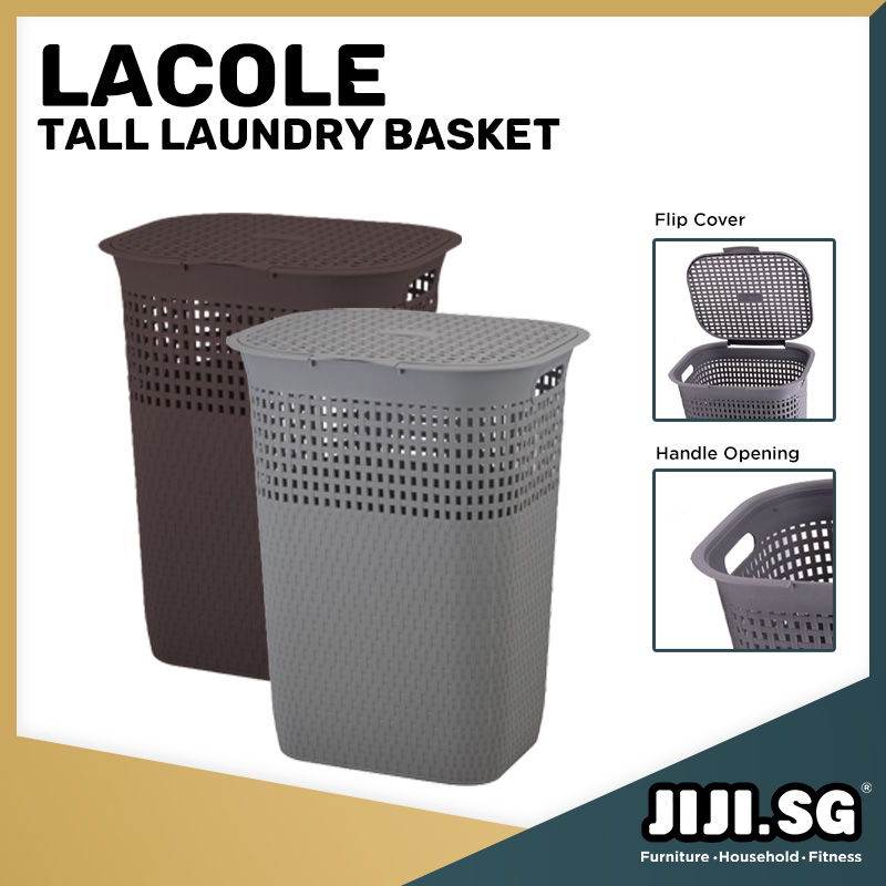 (JIJI.SG) LACOLE Tall Laundry Basket Laundry / Basket / Modern