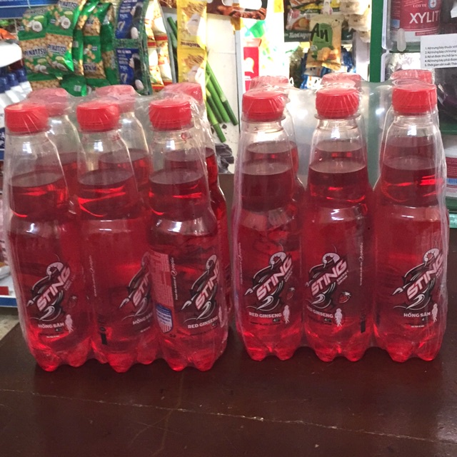 Lốc ( 6 Chai ) Nước Tăng Lực Sting Vị Dâu 330ml