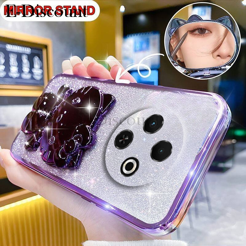 New%20Phone%20case%20Tecno%20Spark%2030C%20Back%20cover%20Camera%20Protection%20Semi%20Transparent%20Soft%20Silicone%20Rabbit%20bracket%20Shockproof%20Exquisite%20Glitter%20Powder%20For%20Tecno%20Spark%2030C%20case%20-%20Image%203