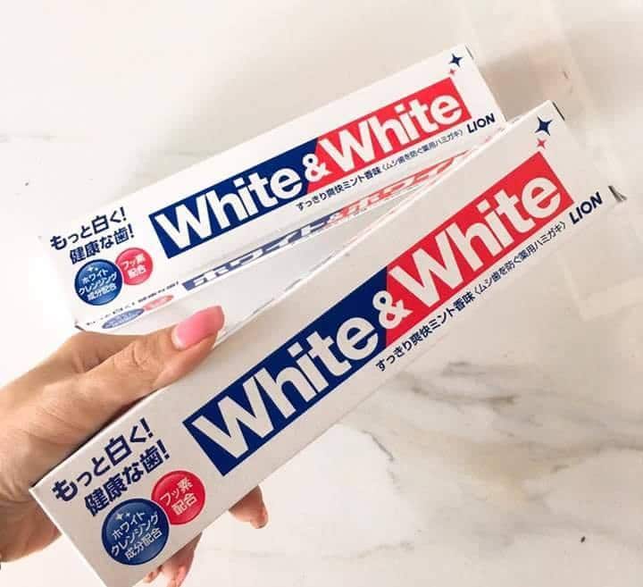KEM ĐÁNH RĂNG WHITE & WHITE LION NHẬT BẢN