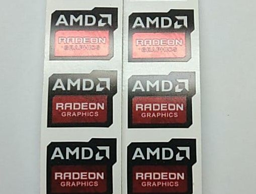 nhãn tem trang trí laptop amd radeon graphics