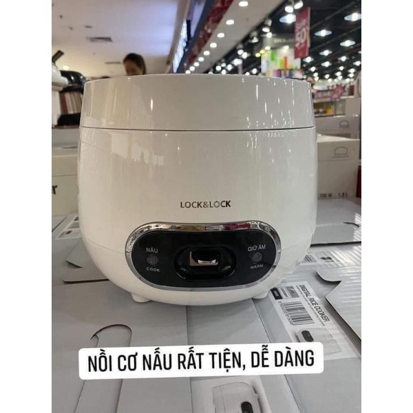 NỒI CƠM ĐIỆN MINI DUNG TÍCH 0.8L LOCK&LOCK-EJR426WHT