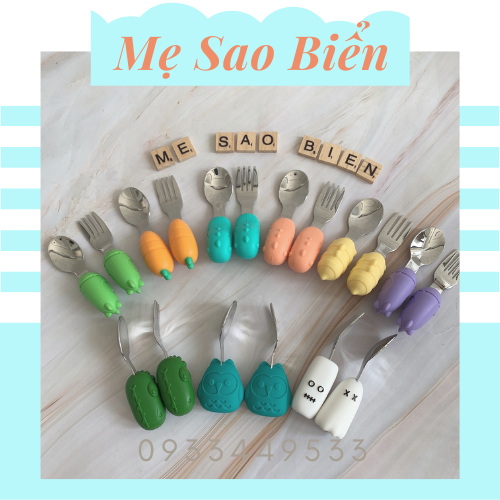 Set thìa nĩa tập ăn cho bé