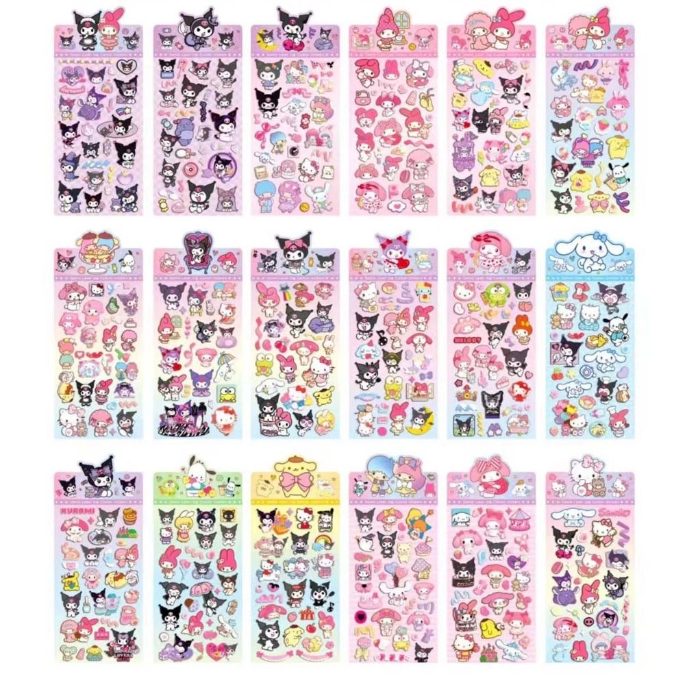 YOULLINGY Handmade Toy Kuromi Guka Sticker CartoonKuromi Melody Kawaii ...