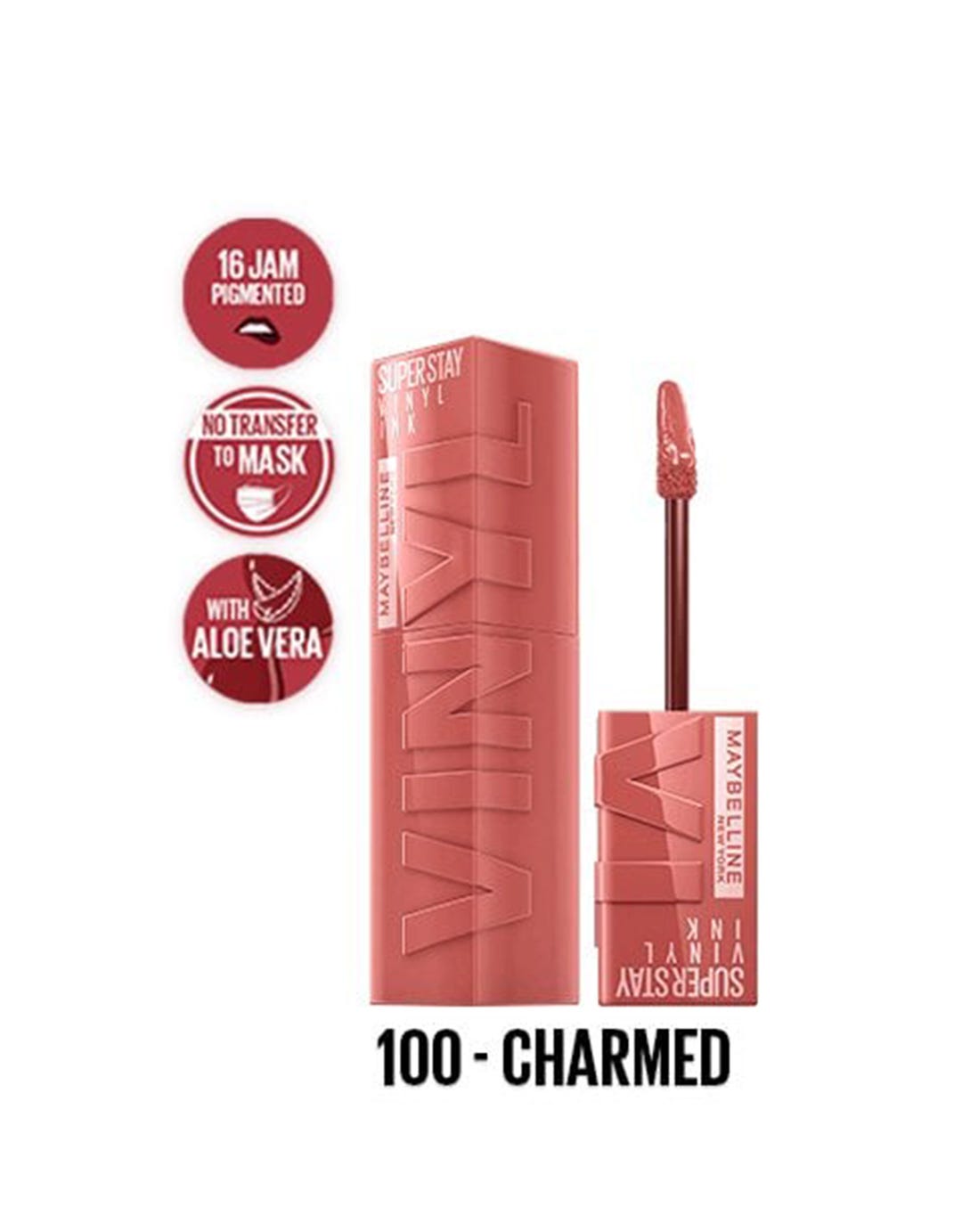 Maybelline Superstay Vinyl Ink Lip Cream 100 Charmed 117715242 | Lazada ...